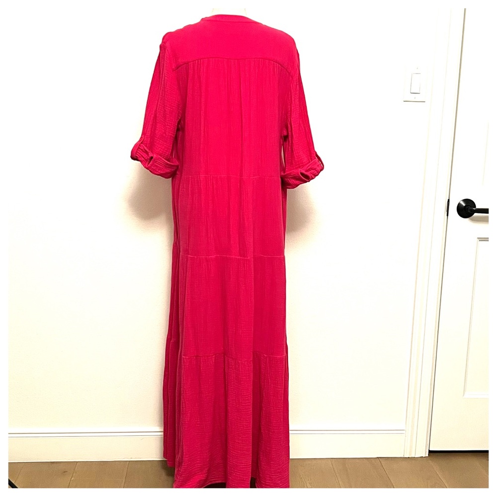 Chico's Vibrant Red Maxi Dress - Picture 3 of 4